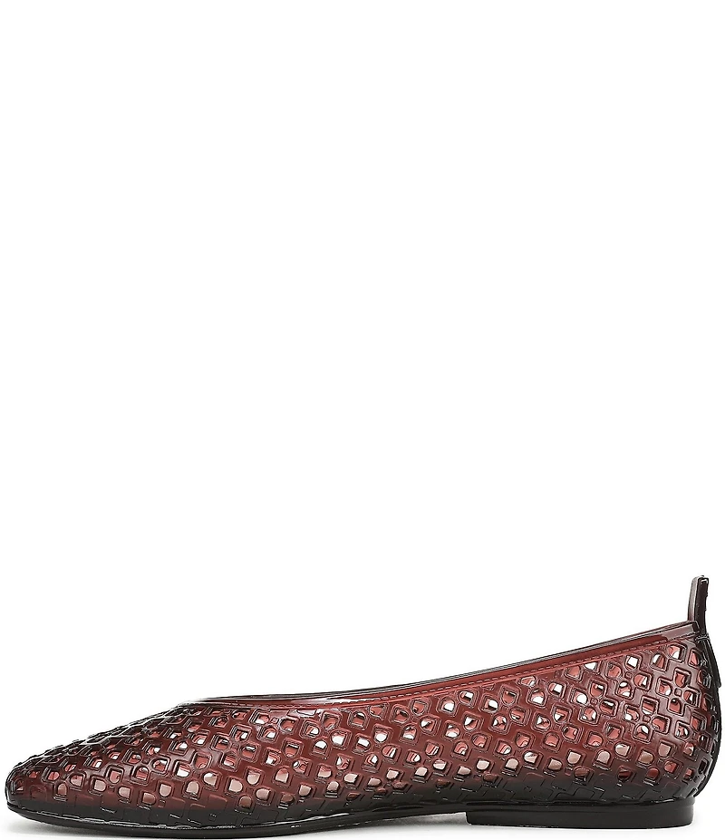 Naturalizer 27 EDIT Carla Perforated Jelly Square Toe Ballet Flats