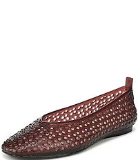 Naturalizer 27 EDIT Carla Perforated Jelly Square Toe Ballet Flats