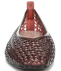 Naturalizer 27 EDIT Carla Perforated Jelly Square Toe Ballet Flats