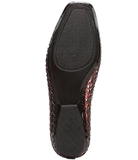 Naturalizer 27 EDIT Carla Perforated Jelly Square Toe Ballet Flats