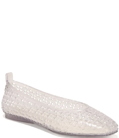 Naturalizer 27 EDIT Carla Perforated Jelly Square Toe Ballet Flats