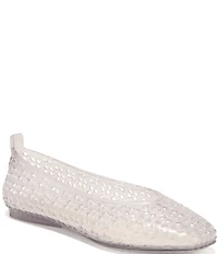 Naturalizer 27 EDIT Carla Perforated Jelly Square Toe Ballet Flats