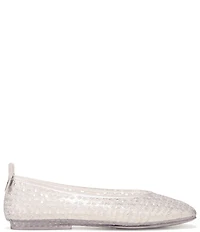 Naturalizer 27 EDIT Carla Perforated Jelly Square Toe Ballet Flats
