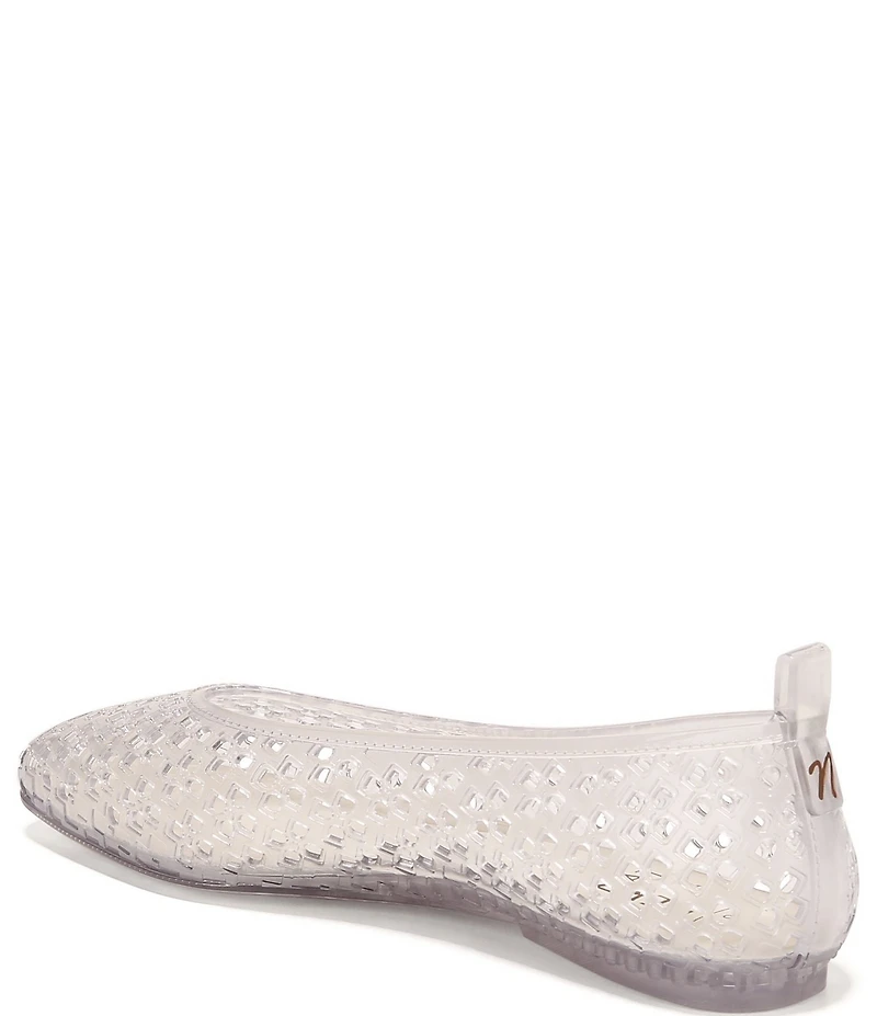 Naturalizer 27 EDIT Carla Perforated Jelly Square Toe Ballet Flats