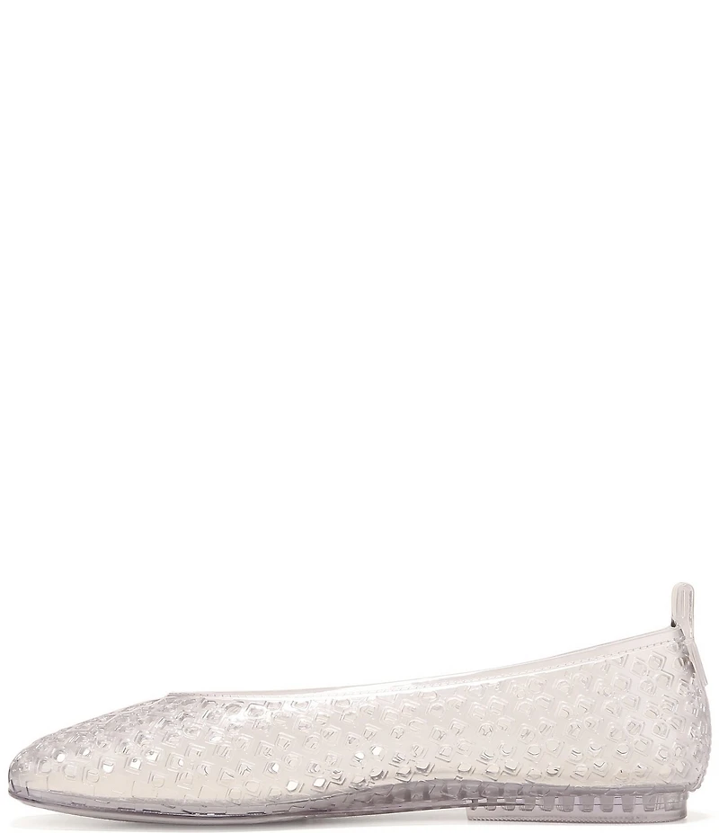 Naturalizer 27 EDIT Carla Perforated Jelly Square Toe Ballet Flats