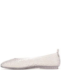 Naturalizer 27 EDIT Carla Perforated Jelly Square Toe Ballet Flats