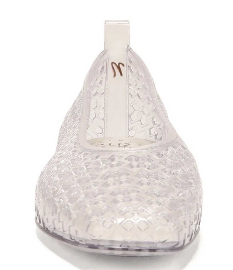 Naturalizer 27 EDIT Carla Perforated Jelly Square Toe Ballet Flats