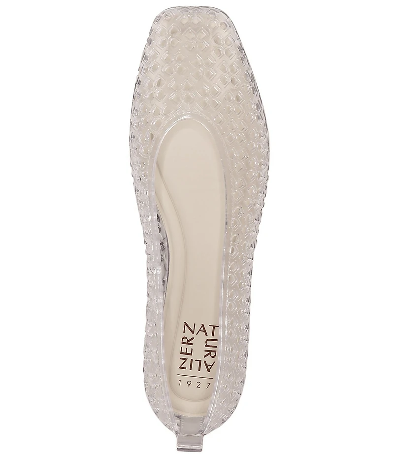 Naturalizer 27 EDIT Carla Perforated Jelly Square Toe Ballet Flats