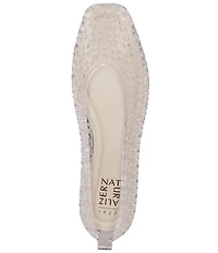 Naturalizer 27 EDIT Carla Perforated Jelly Square Toe Ballet Flats