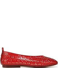 Naturalizer 27 EDIT Carla Perforated Jelly Square Toe Ballet Flats