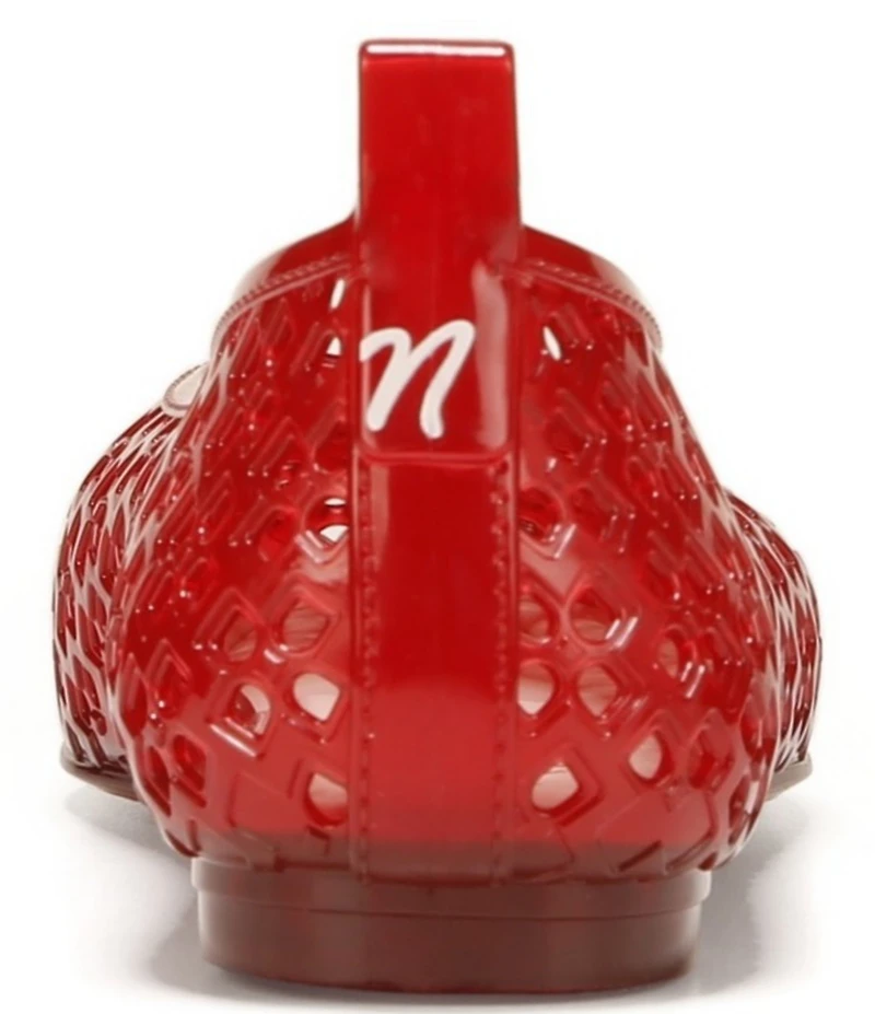 Naturalizer 27 EDIT Carla Perforated Jelly Square Toe Ballet Flats