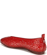 Naturalizer 27 EDIT Carla Perforated Jelly Square Toe Ballet Flats