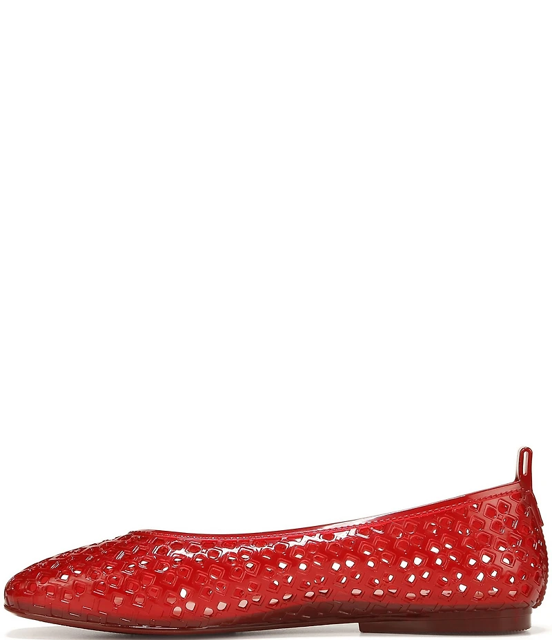 Naturalizer 27 EDIT Carla Perforated Jelly Square Toe Ballet Flats