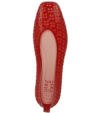 Naturalizer 27 EDIT Carla Perforated Jelly Square Toe Ballet Flats