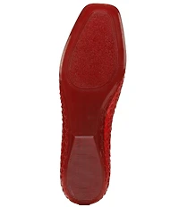 Naturalizer 27 EDIT Carla Perforated Jelly Square Toe Ballet Flats
