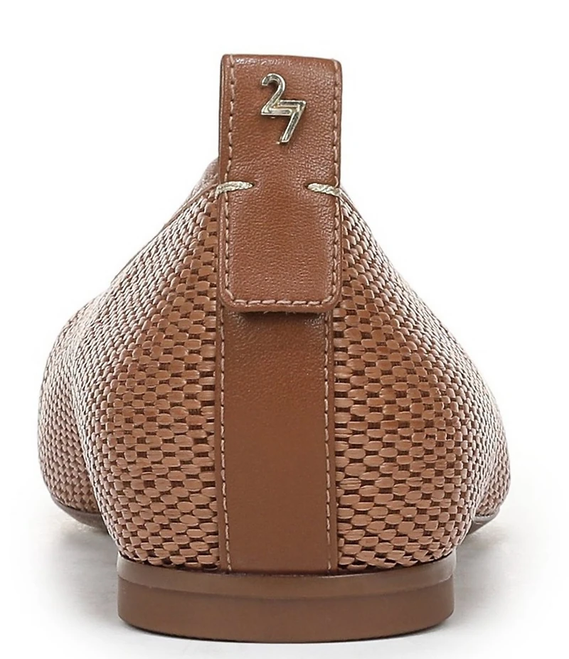 Naturalizer 27 EDIT Carla Raffia Square Toe Ballet Flats