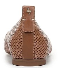 Naturalizer 27 EDIT Carla Raffia Square Toe Ballet Flats