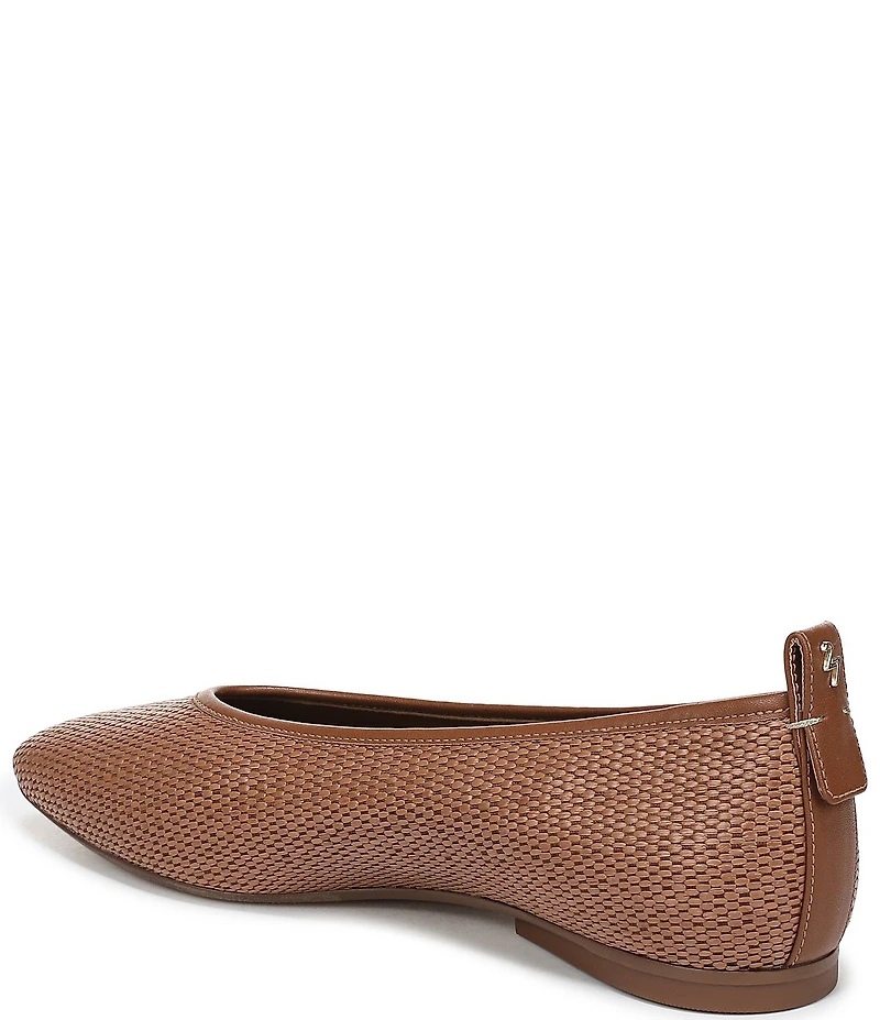 Naturalizer 27 EDIT Carla Raffia Square Toe Ballet Flats