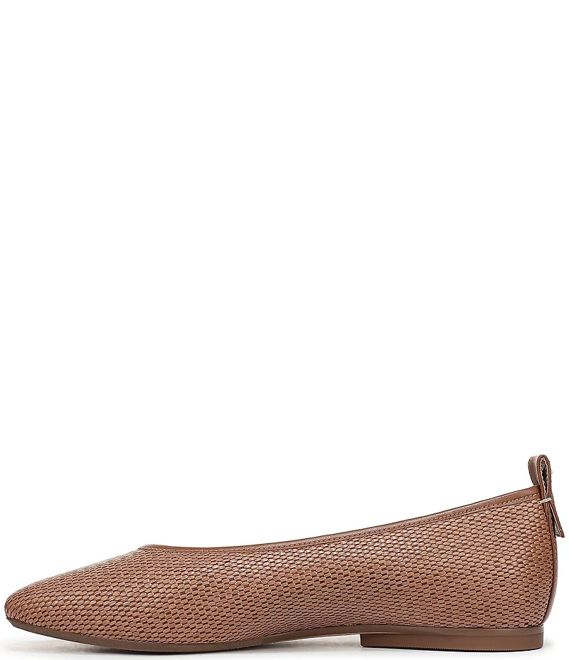 Naturalizer 27 EDIT Carla Raffia Square Toe Ballet Flats