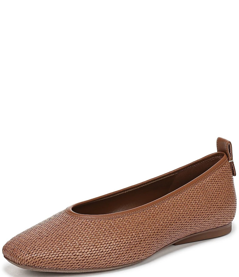 Naturalizer 27 EDIT Carla Raffia Square Toe Ballet Flats