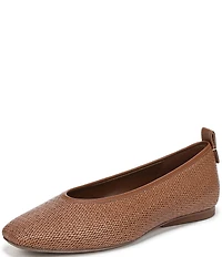 Naturalizer 27 EDIT Carla Raffia Square Toe Ballet Flats