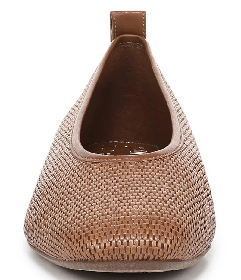 Naturalizer 27 EDIT Carla Raffia Square Toe Ballet Flats