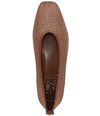 Naturalizer 27 EDIT Carla Raffia Square Toe Ballet Flats