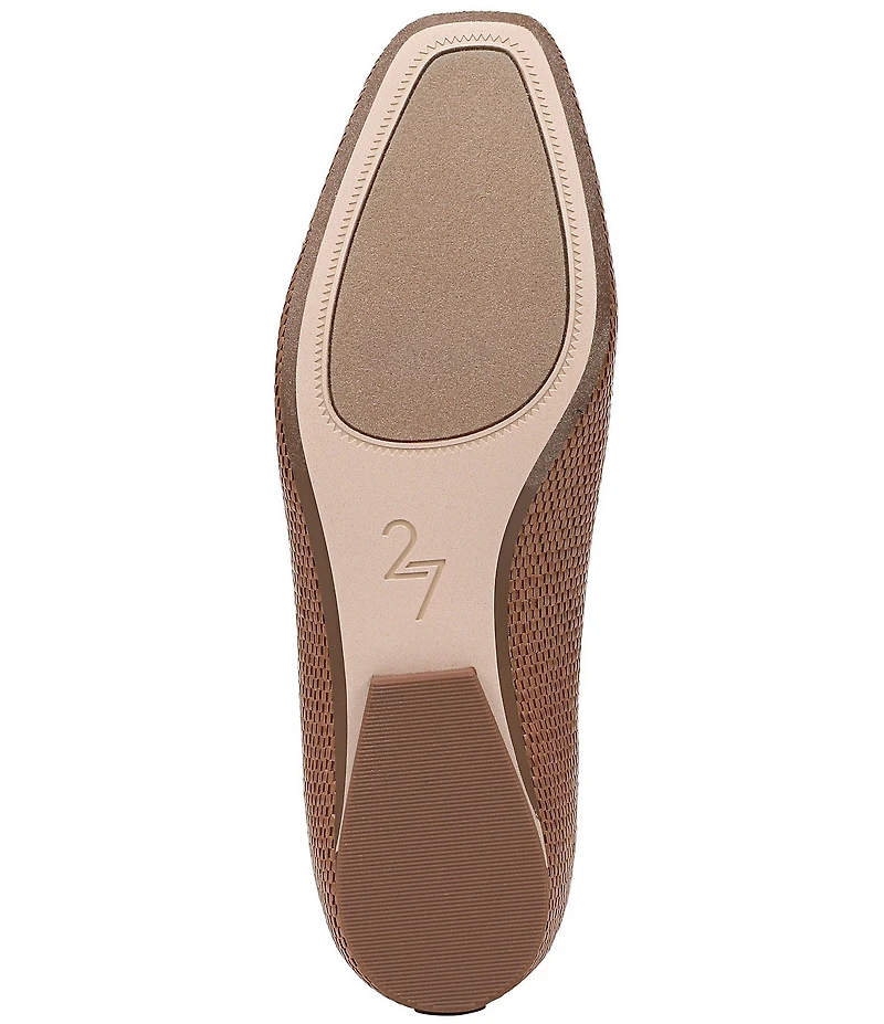 Naturalizer 27 EDIT Carla Raffia Square Toe Ballet Flats