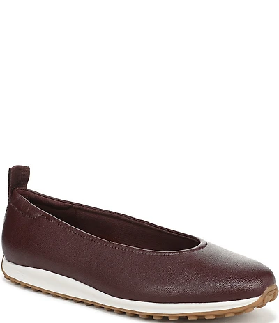 Naturalizer 27 EDIT Carla Sport Leather Round Toe Casual Ballet Flats