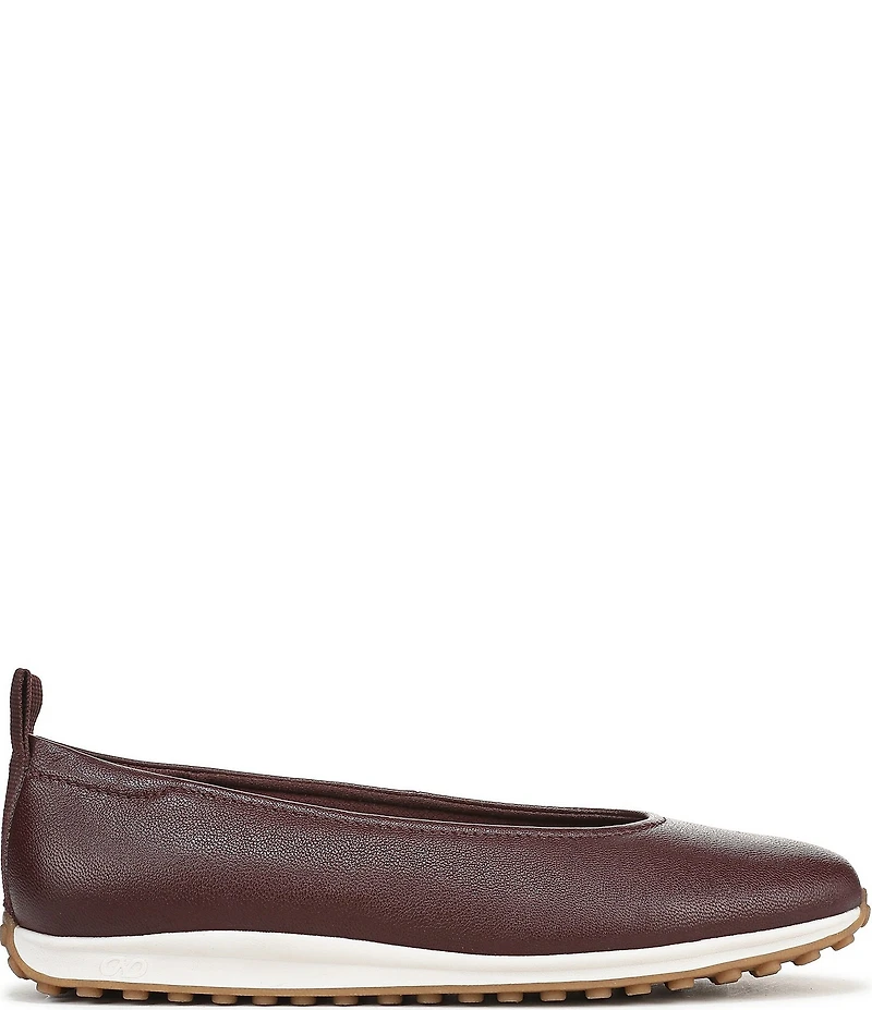 Naturalizer 27 EDIT Carla Sport Leather Round Toe Casual Ballet Flats