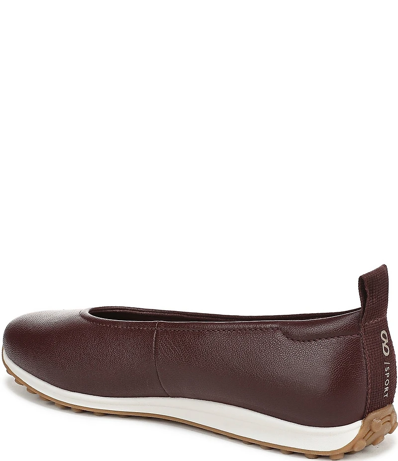Naturalizer 27 EDIT Carla Sport Leather Round Toe Casual Ballet Flats