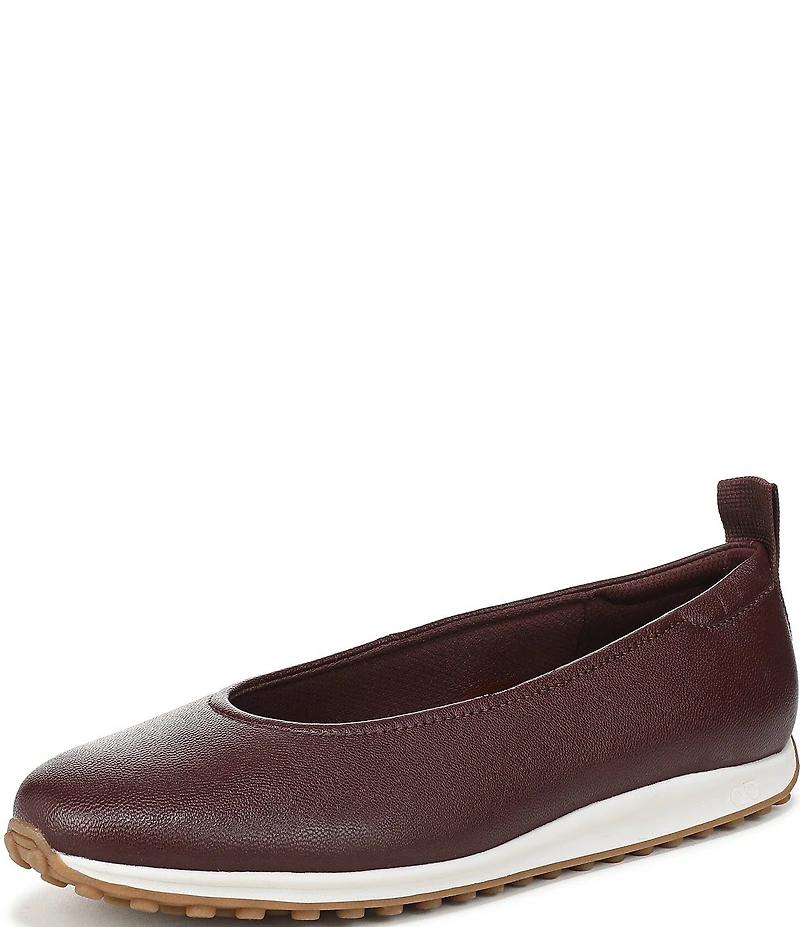 Naturalizer 27 EDIT Carla Sport Leather Round Toe Casual Ballet Flats
