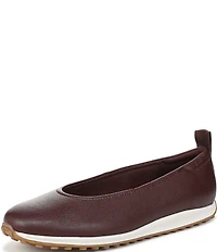 Naturalizer 27 EDIT Carla Sport Leather Round Toe Casual Ballet Flats