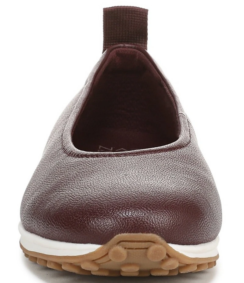 Naturalizer 27 EDIT Carla Sport Leather Round Toe Casual Ballet Flats