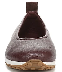 Naturalizer 27 EDIT Carla Sport Leather Round Toe Casual Ballet Flats