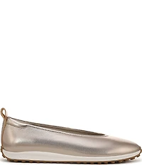 Naturalizer 27 EDIT Carla Sport Leather Round Toe Casual Ballet Flats