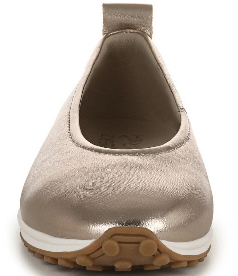 Naturalizer 27 EDIT Carla Sport Leather Round Toe Casual Ballet Flats