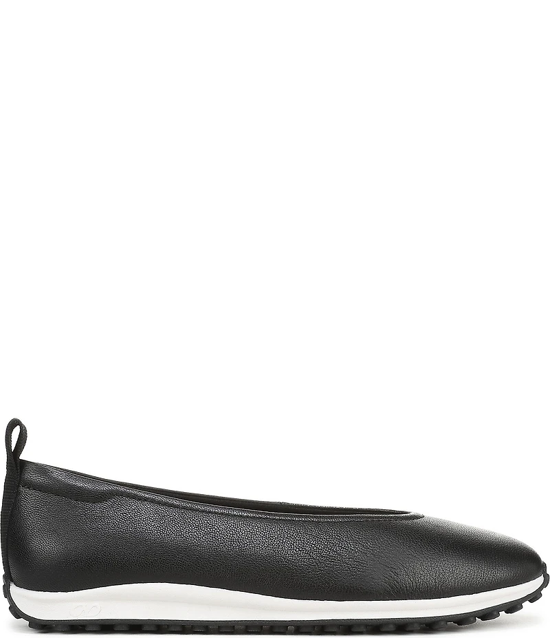 Naturalizer 27 EDIT Carla Sport Leather Round Toe Casual Ballet Flats
