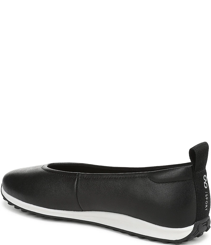 Naturalizer 27 EDIT Carla Sport Leather Round Toe Casual Ballet Flats
