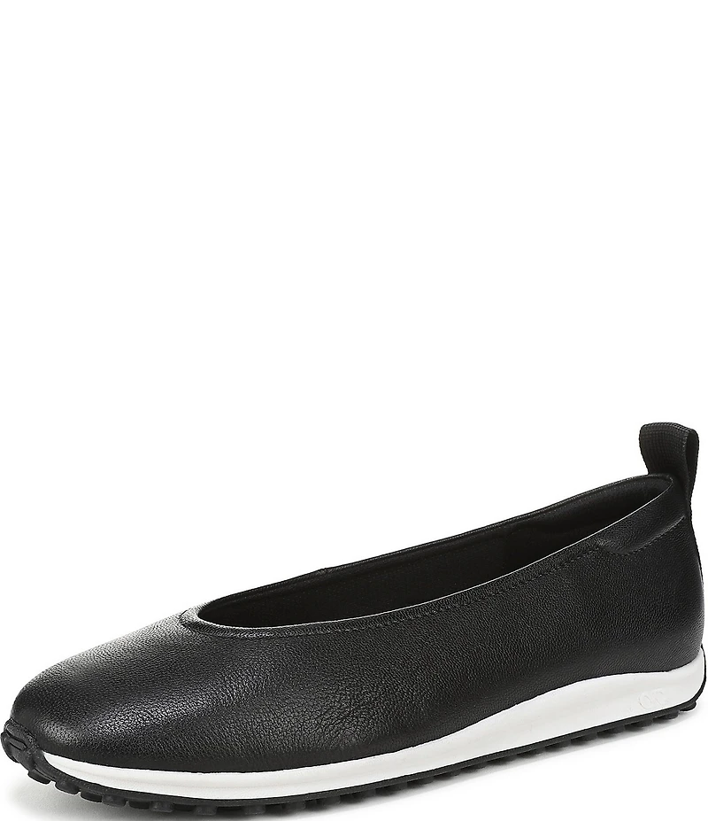 Naturalizer 27 EDIT Carla Sport Leather Round Toe Casual Ballet Flats