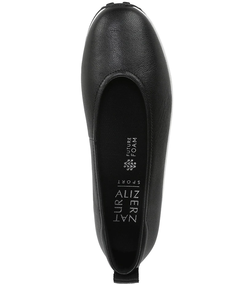 Naturalizer 27 EDIT Carla Sport Leather Round Toe Casual Ballet Flats