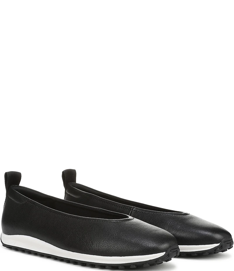 Naturalizer 27 EDIT Carla Sport Leather Round Toe Casual Ballet Flats