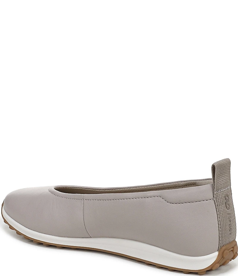 Naturalizer 27 EDIT Carla Sport Leather Round Toe Casual Ballet Flats