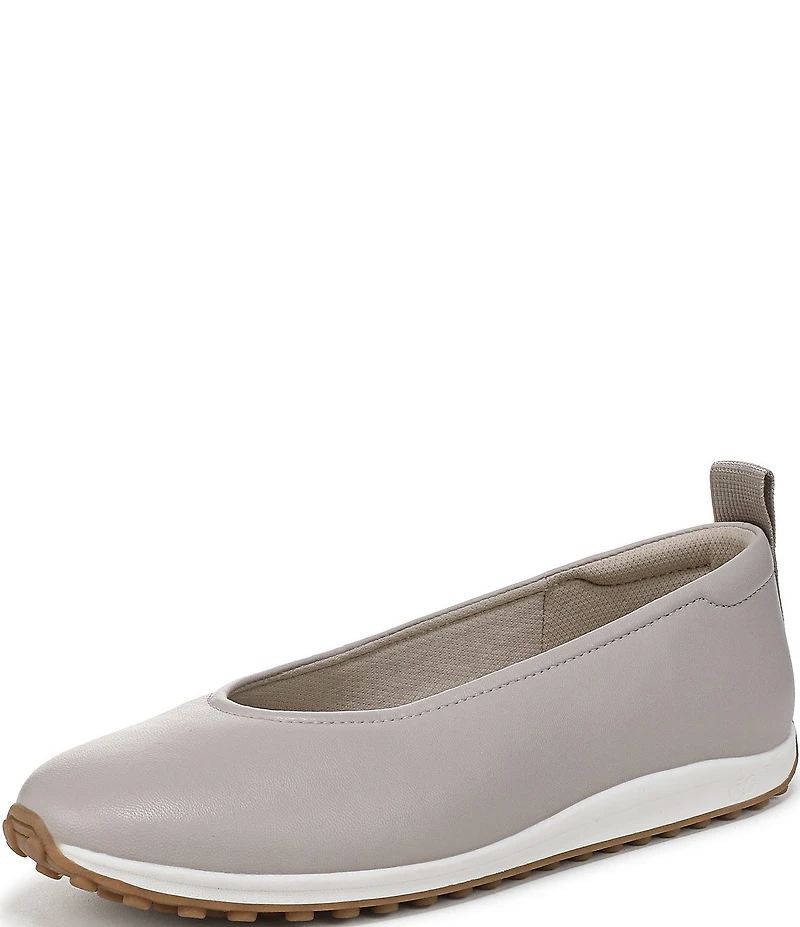 Naturalizer 27 EDIT Carla Sport Leather Round Toe Casual Ballet Flats