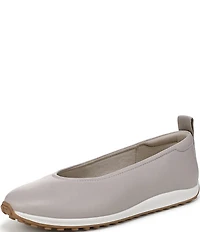 Naturalizer 27 EDIT Carla Sport Leather Round Toe Casual Ballet Flats