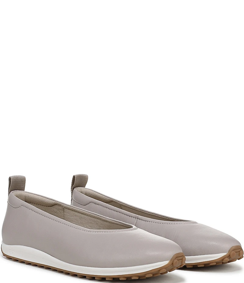 Naturalizer 27 EDIT Carla Sport Leather Round Toe Casual Ballet Flats