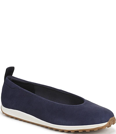 Naturalizer 27 EDIT Carla Sport Suede Round Toe Casual Ballet Flats