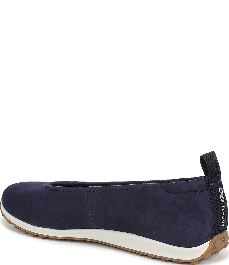 Naturalizer 27 EDIT Carla Sport Suede Round Toe Casual Ballet Flats