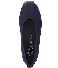Naturalizer 27 EDIT Carla Sport Suede Round Toe Casual Ballet Flats