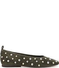 Naturalizer 27 EDIT Carla Stud Suede Square Toe Ballet Flats